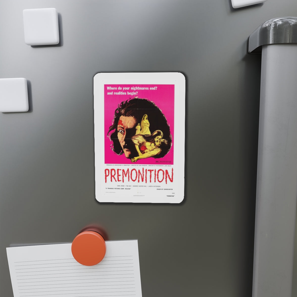 PREMONITION (THE IMPURE) 1972 Movie Poster - Refrigerator Magnet-The Sticker Space