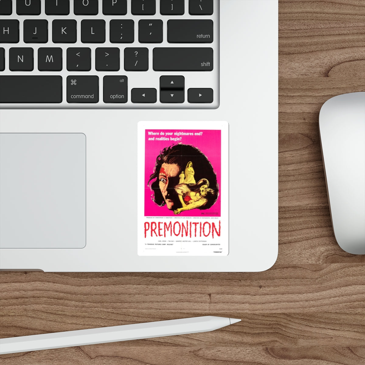 PREMONITION (THE IMPURE) 1972 Movie Poster STICKER Vinyl Die-Cut Decal-The Sticker Space