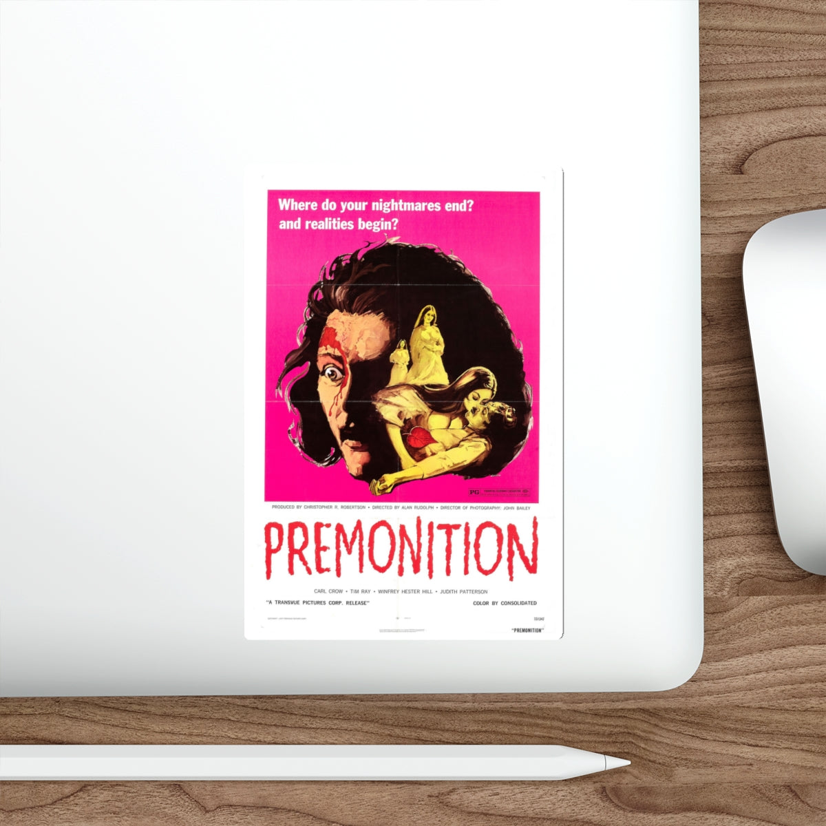 PREMONITION (THE IMPURE) 1972 Movie Poster STICKER Vinyl Die-Cut Decal-The Sticker Space