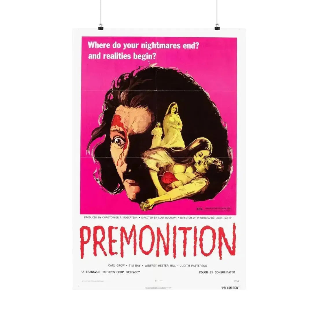 PREMONITION (THE IMPURE) 1972 - Paper Movie Poster 24″ x 36″ Matte - The Sticker Space