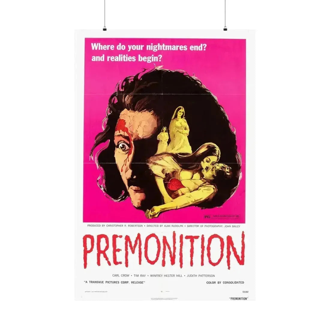PREMONITION (THE IMPURE) 1972 - Paper Movie Poster 36" x 54" Matte - The Sticker Space
