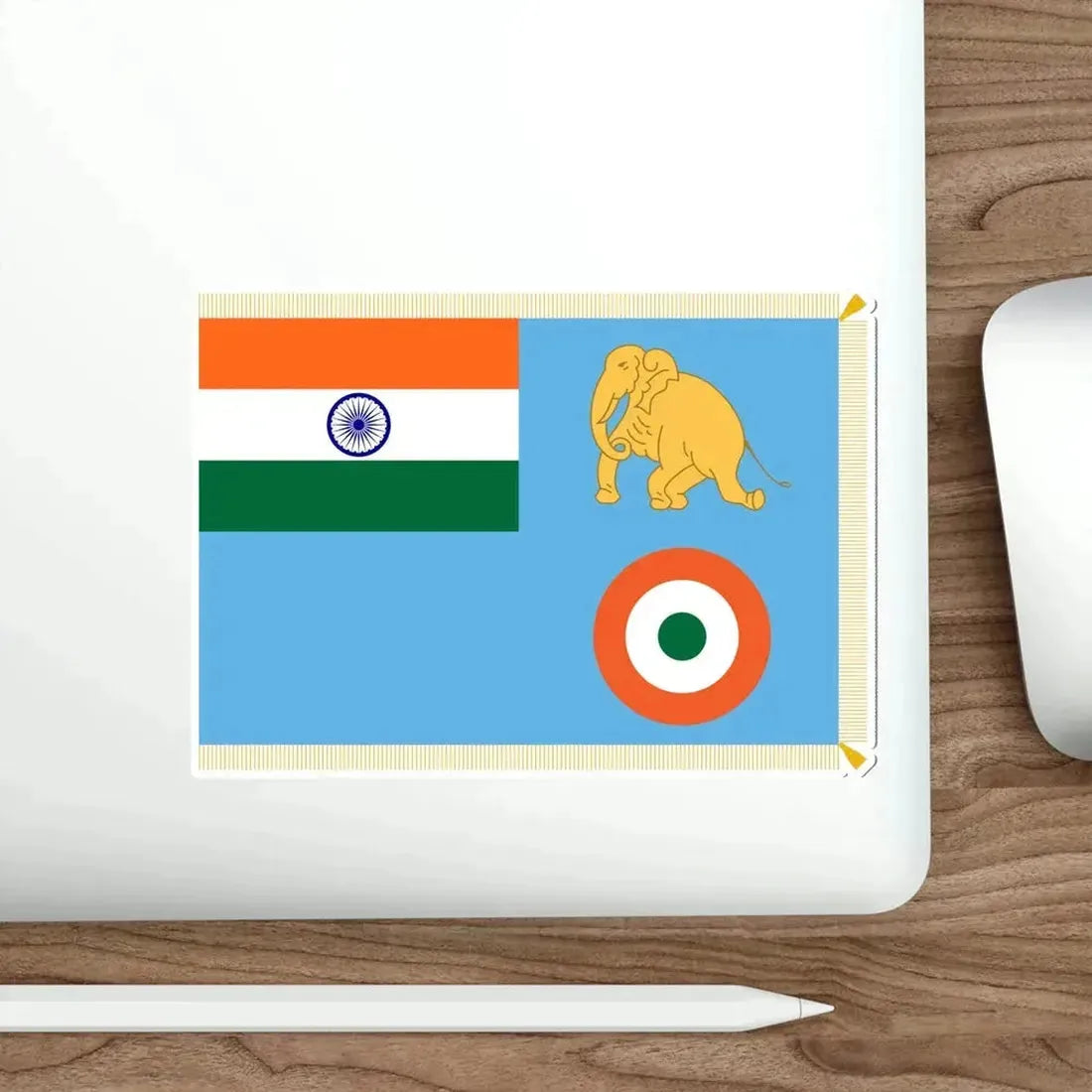 President's Colour of Indian Air Forces Flag (India) STICKER Vinyl Die-Cut Decal - The Sticker Space