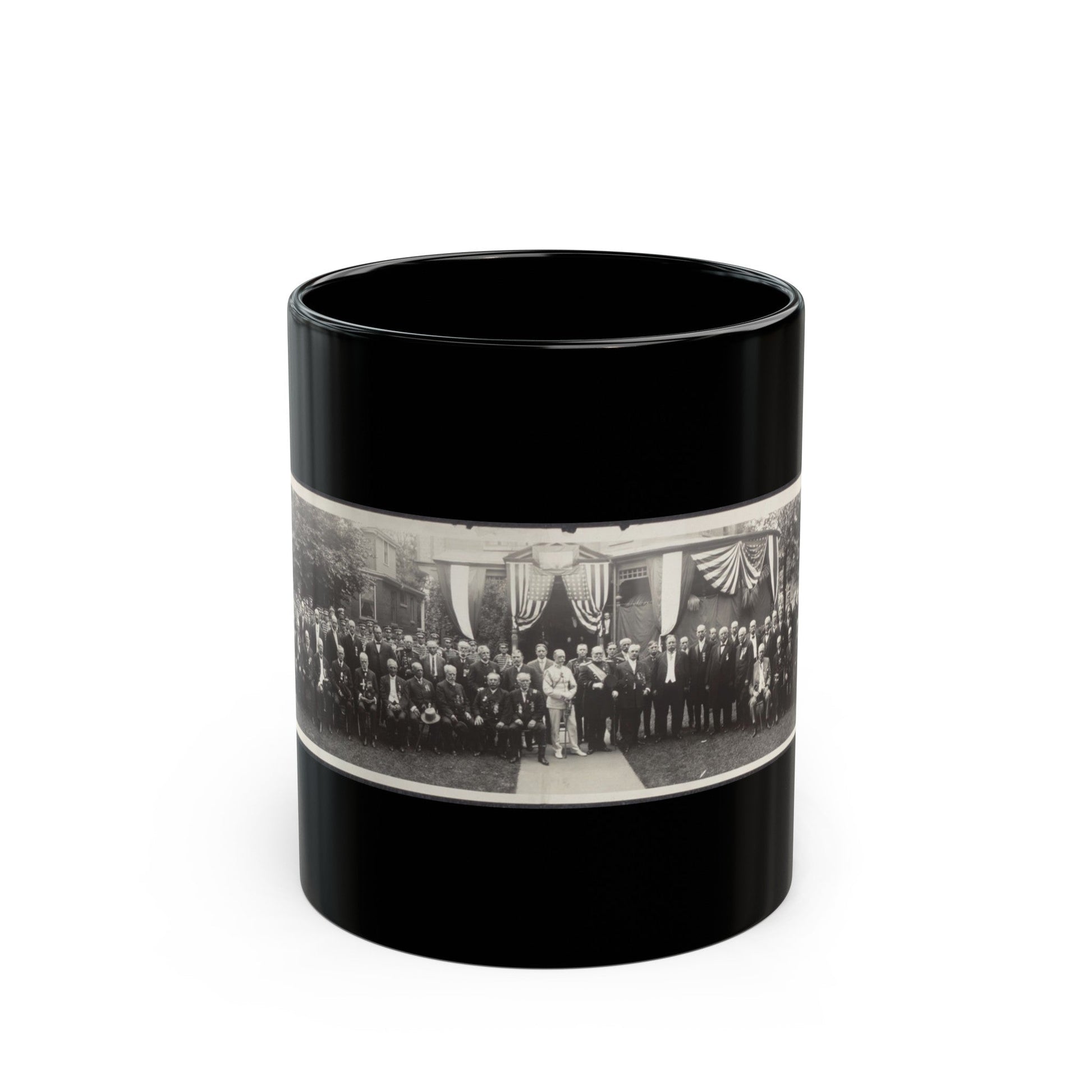 President Taft At G.A.R. Convention, Rochester, New York (U.S. Civil War) Black Coffee Mug-11oz-The Sticker Space