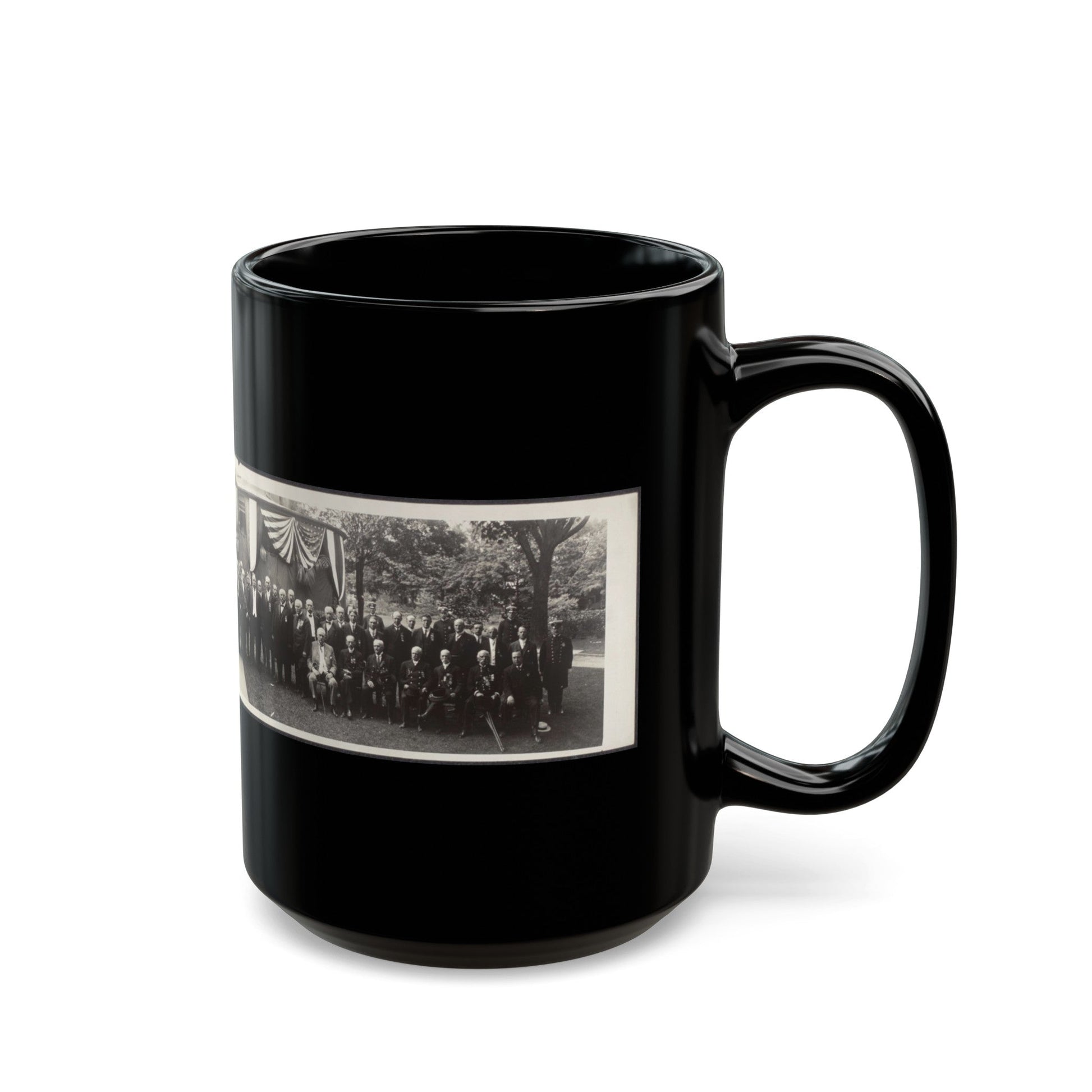 President Taft At G.A.R. Convention, Rochester, New York (U.S. Civil War) Black Coffee Mug-The Sticker Space