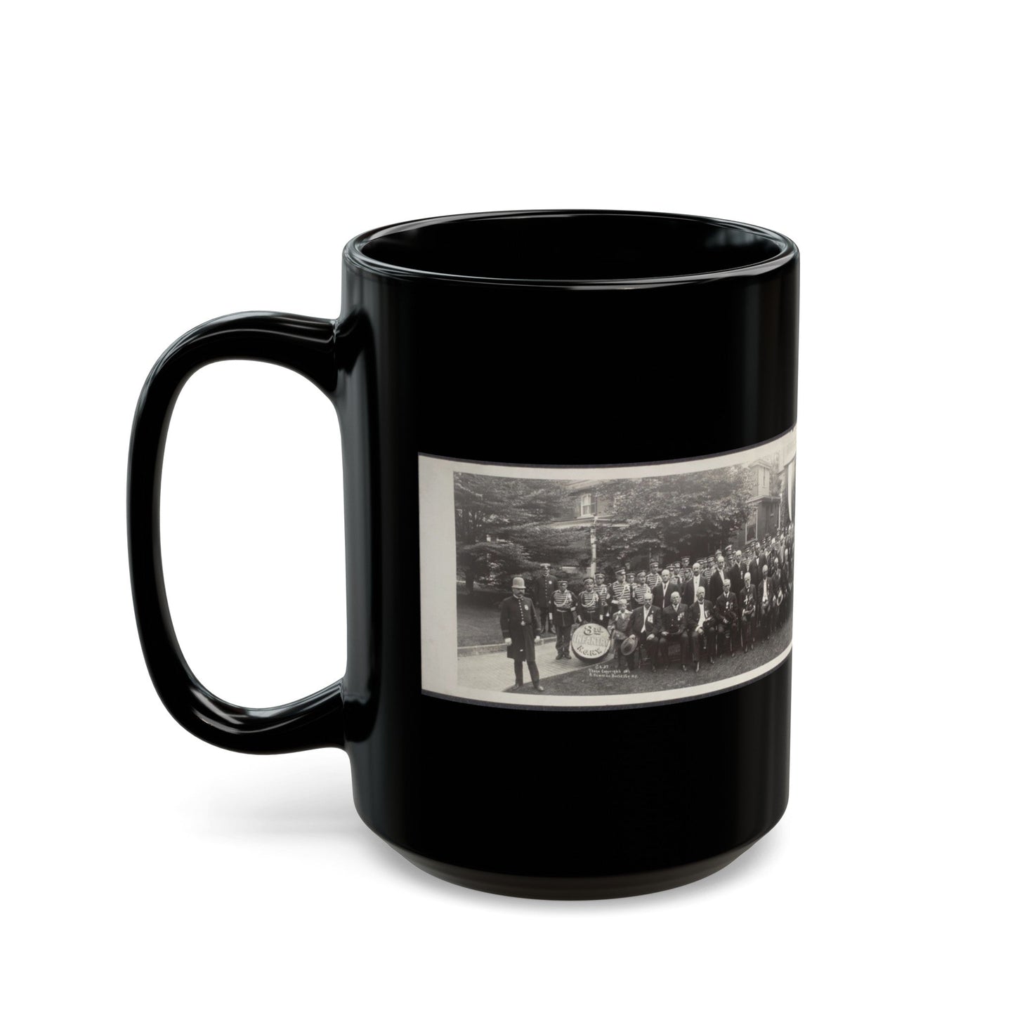 President Taft At G.A.R. Convention, Rochester, New York (U.S. Civil War) Black Coffee Mug-The Sticker Space