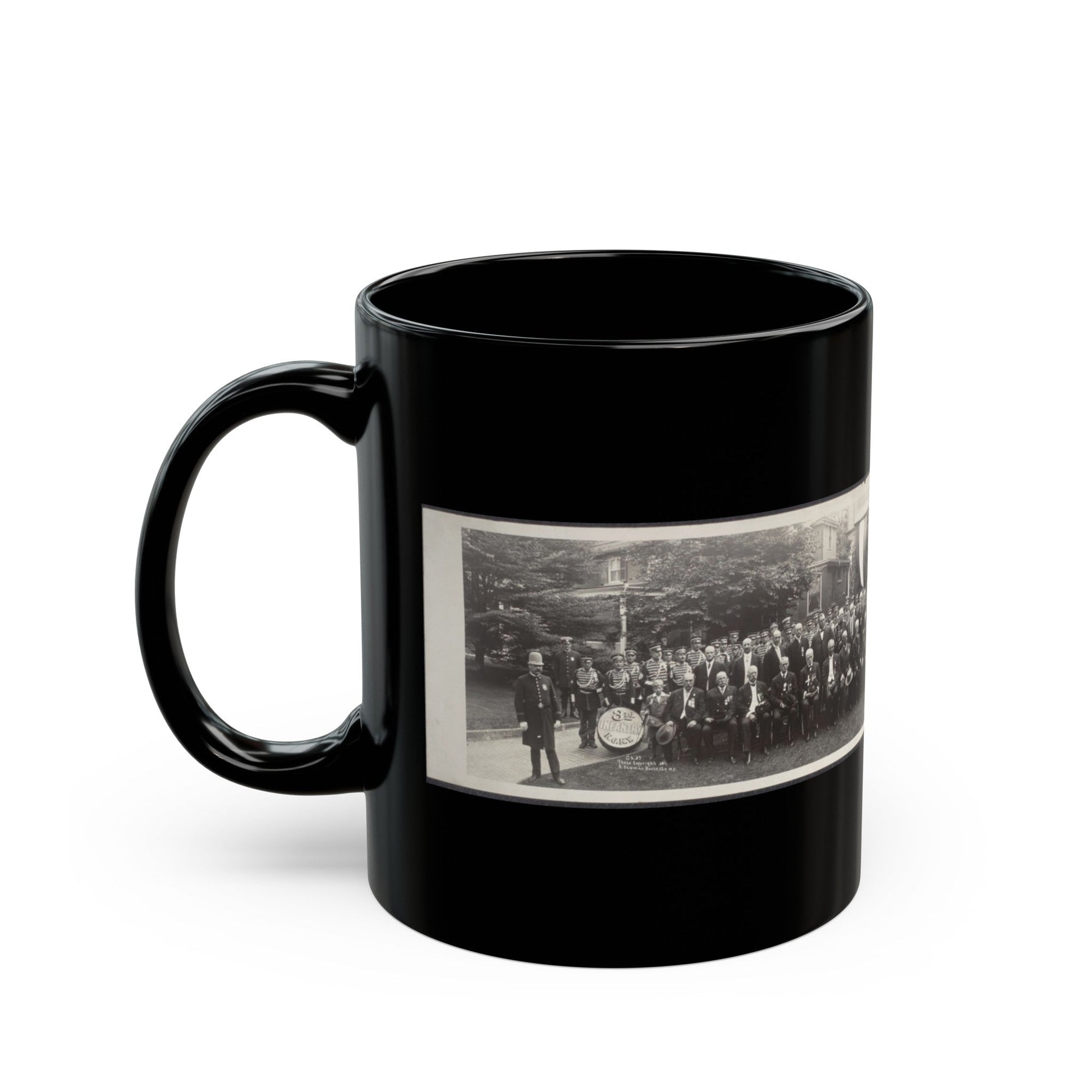 President Taft At G.A.R. Convention, Rochester, New York (U.S. Civil War) Black Coffee Mug-The Sticker Space