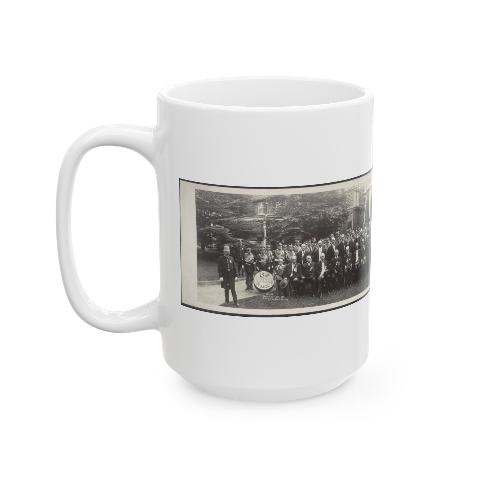 President Taft At G.A.R. Convention, Rochester, New York (U.S. Civil War) White Coffee Mug-The Sticker Space