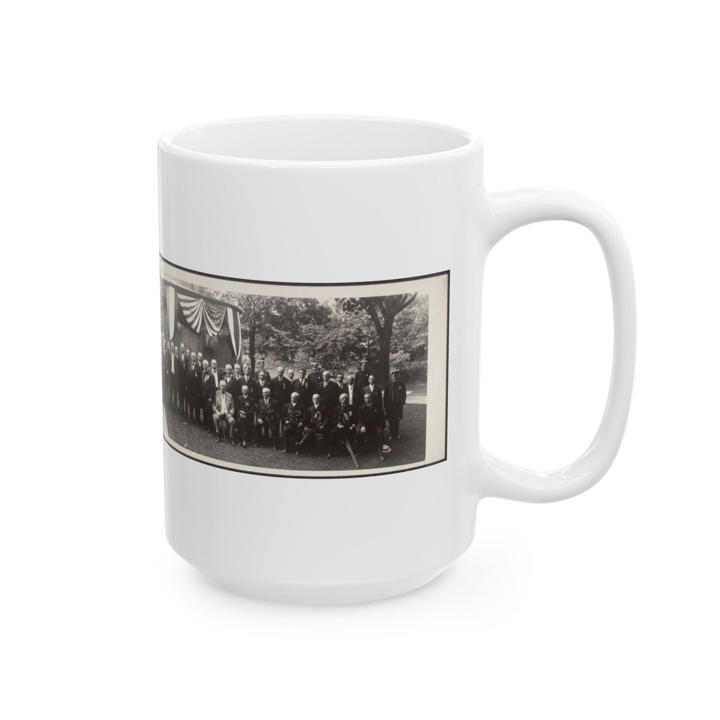 President Taft At G.A.R. Convention, Rochester, New York (U.S. Civil War) White Coffee Mug-The Sticker Space