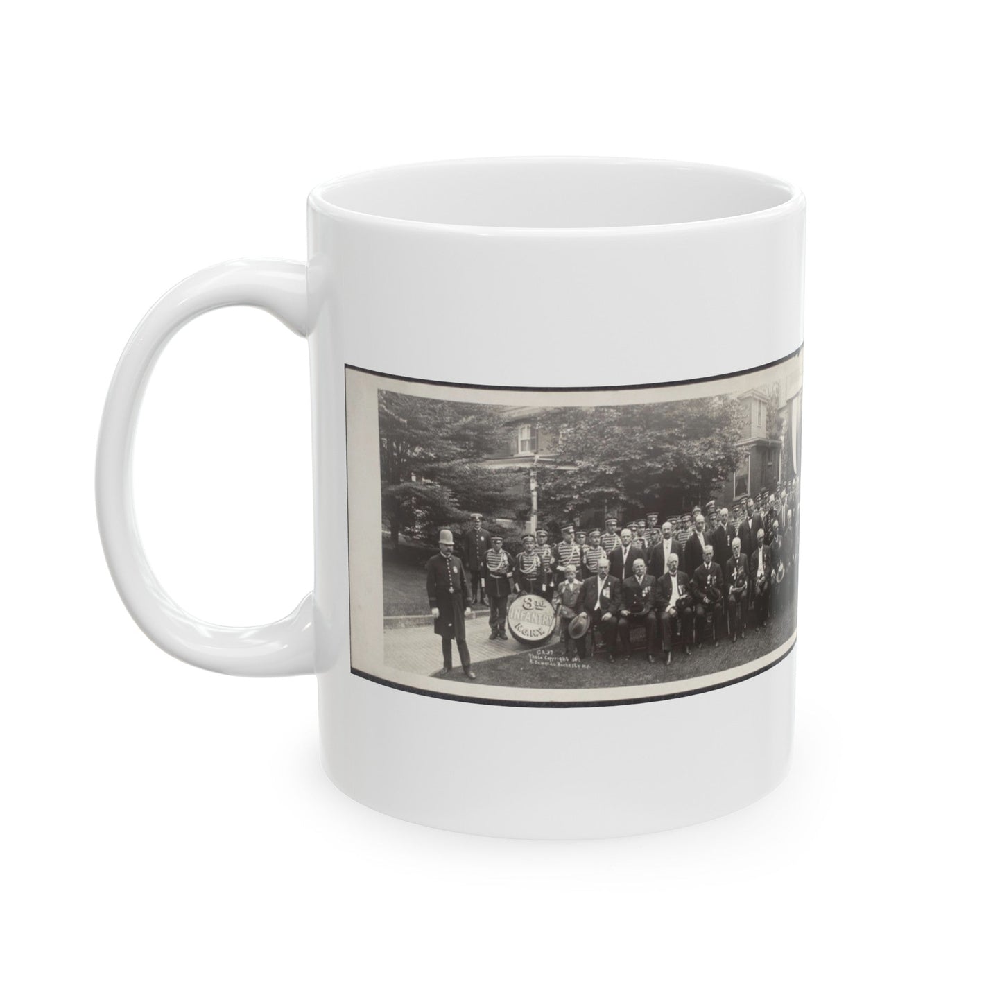 President Taft At G.A.R. Convention, Rochester, New York (U.S. Civil War) White Coffee Mug-The Sticker Space