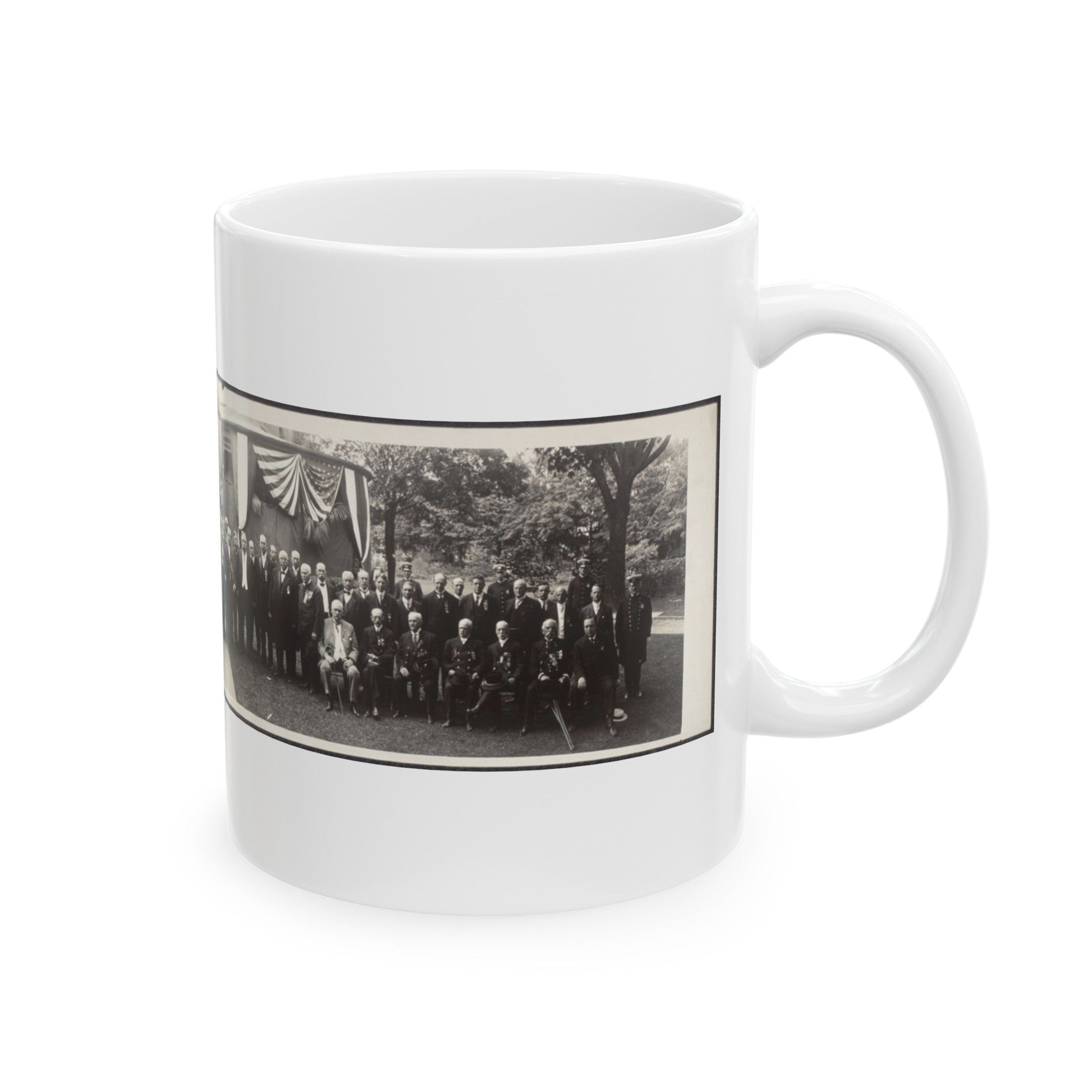 President Taft At G.A.R. Convention, Rochester, New York (U.S. Civil War) White Coffee Mug-The Sticker Space