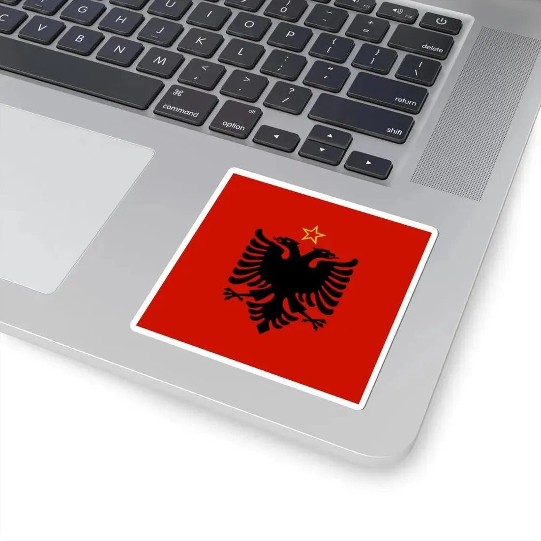 Presidential flag of Albania 1946-1992 (Albania) STICKER Vinyl Kiss-Cut Decal - The Sticker Space