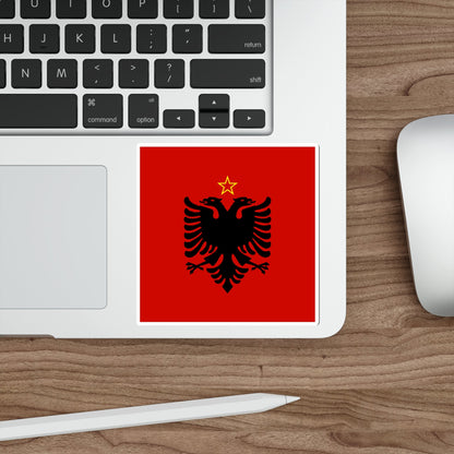 Presidential Flag of Albania 1946 to 1992 STICKER Vinyl Die-Cut Decal-The Sticker Space