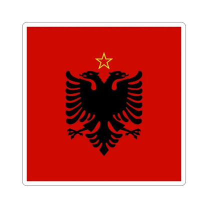 Presidential Flag of Albania 1946 to 1992 STICKER Vinyl Die-Cut Decal 2 Inch - The Sticker Space