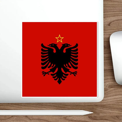 Presidential Flag of Albania 1946 to 1992 STICKER Vinyl Die-Cut Decal - The Sticker Space