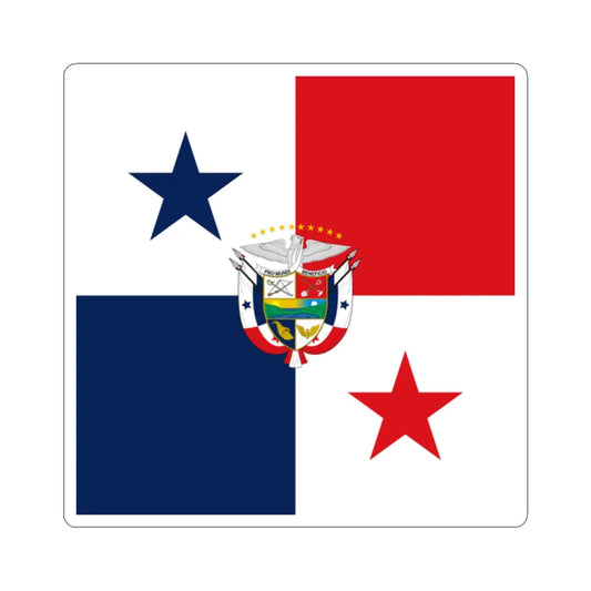 Presidential Flag of Panama Square (Panama) STICKER Vinyl Kiss-Cut Decal 2 Inch White - The Sticker Space