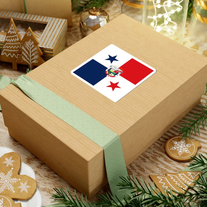 Presidential Flag of Panama Square (Panama) STICKER Vinyl Kiss-Cut Decal - The Sticker Space