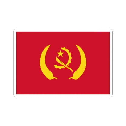 Presidential Standard of Angola alternate (Angola) STICKER Vinyl Kiss-Cut Decal 2 Inch White - The Sticker Space