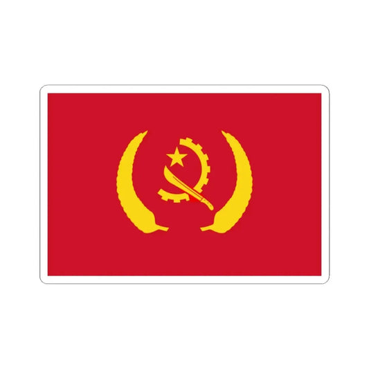 Presidential Standard of Angola alternate (Angola) STICKER Vinyl Kiss-Cut Decal 2 Inch White - The Sticker Space