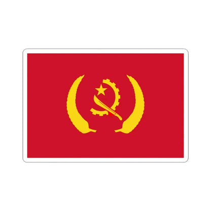 Presidential Standard of Angola alternate (Angola) STICKER Vinyl Kiss-Cut Decal 3 Inch White - The Sticker Space