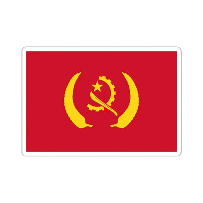 Presidential Standard of Angola alternate (Angola) STICKER Vinyl Kiss-Cut Decal 6 Inch White - The Sticker Space