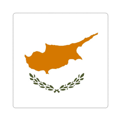 Presidential Standard of Cyprus (Cyprus) STICKER Vinyl Kiss-Cut Decal 3 Inch White - The Sticker Space