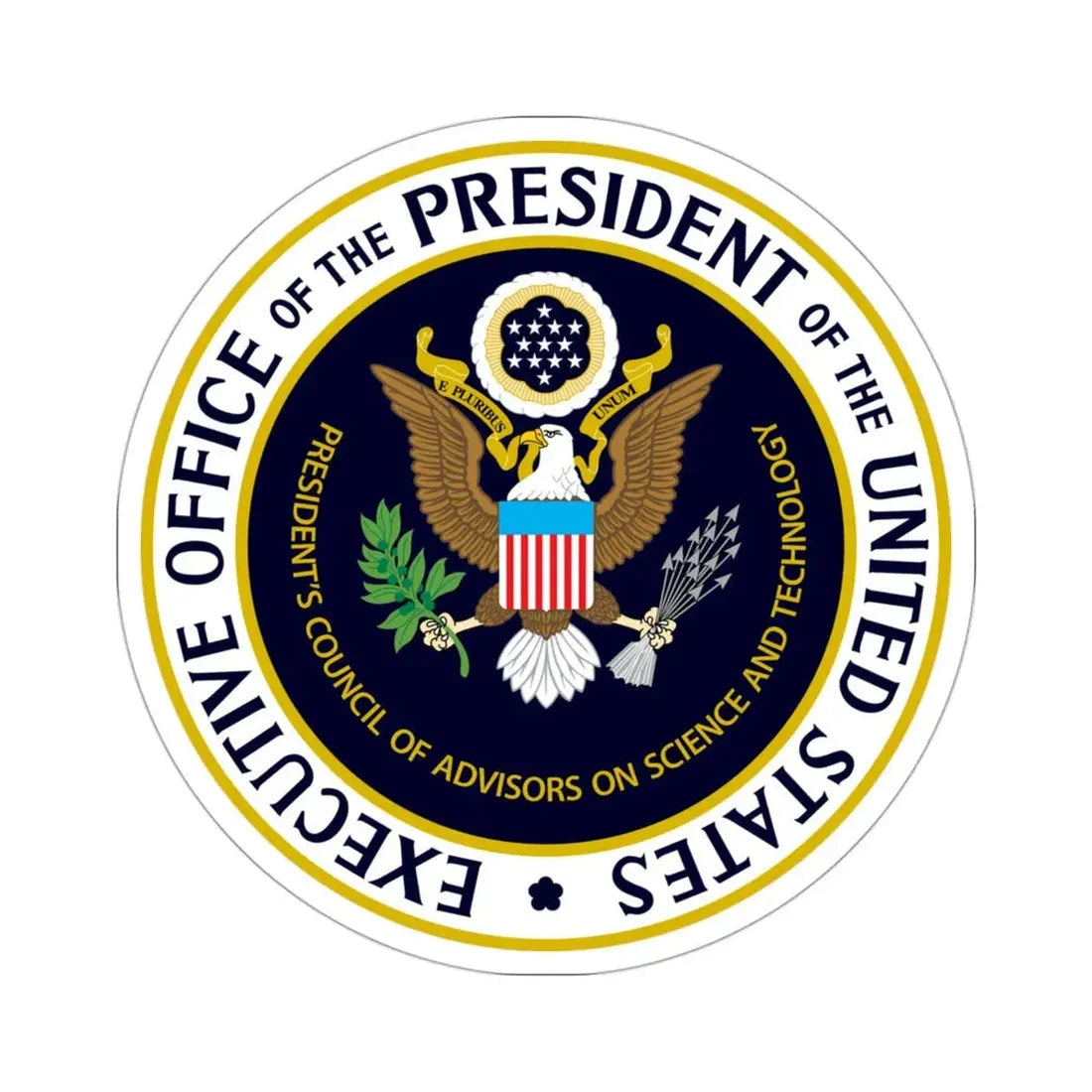 Presidents Council of Advisors on Science and Technology STICKER Vinyl Die-Cut Decal 3 Inch - The Sticker Space