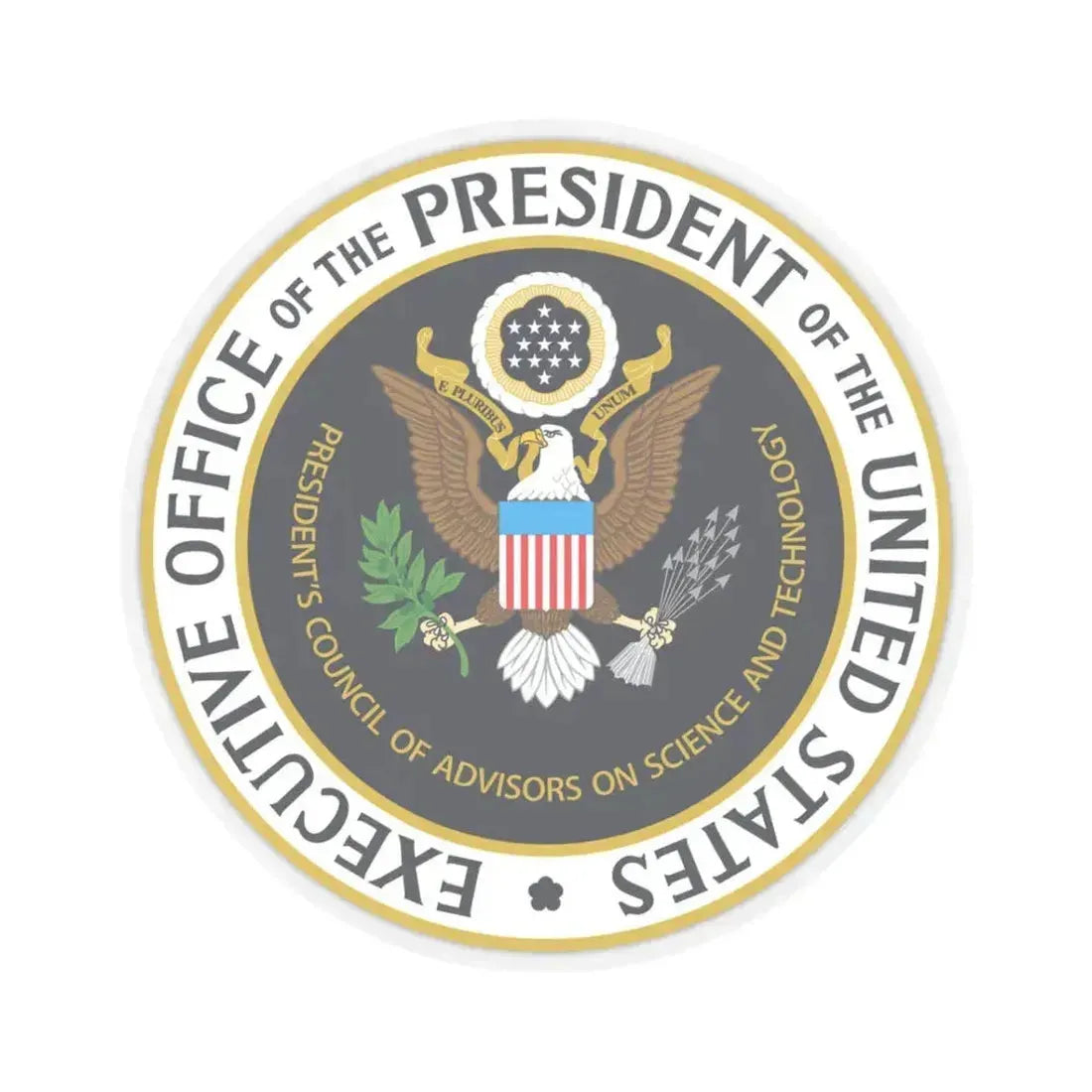 Presidents Council of Advisors on Science and Technology - STICKER Vinyl Kiss-Cut Decal 3 Inch Transparent - The Sticker Space