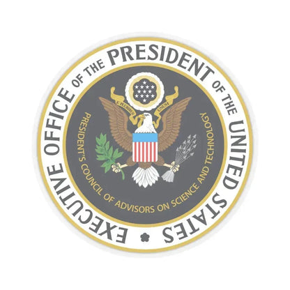 Presidents Council of Advisors on Science and Technology - STICKER Vinyl Kiss-Cut Decal 4 Inch Transparent - The Sticker Space