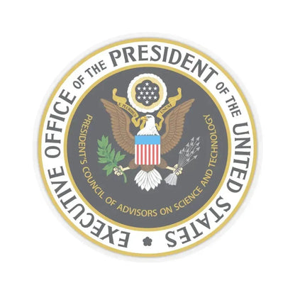 Presidents Council of Advisors on Science and Technology - STICKER Vinyl Kiss-Cut Decal 6 Inch Transparent - The Sticker Space