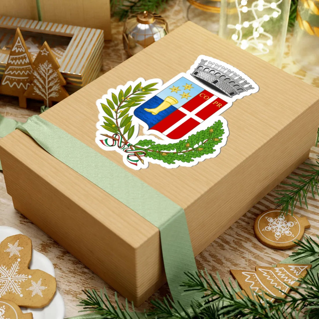 Pressana-Stemma (Italy) (Coat of Arms) STICKER Vinyl Kiss-Cut Decal - The Sticker Space