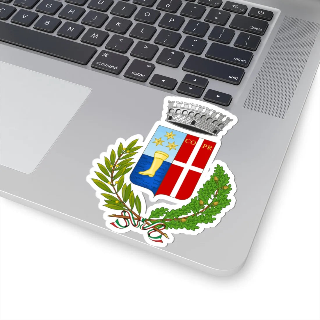 Pressana-Stemma (Italy) (Coat of Arms) STICKER Vinyl Kiss-Cut Decal - The Sticker Space