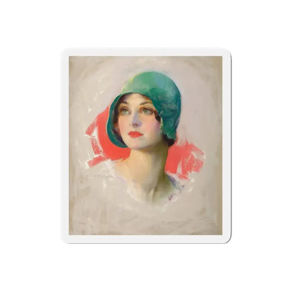 Pretty Girl, Smart Set magazine cover, March 1929 (Magazine Illustration) Refrigerator Magnet - The Sticker Space