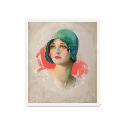 Pretty Girl, Smart Set magazine cover, March 1929 (Magazine Illustration) Refrigerator Magnet - The Sticker Space