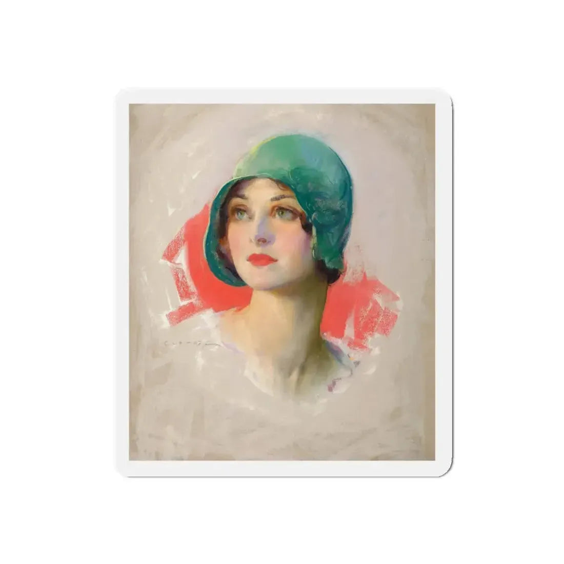 Pretty Girl, Smart Set magazine cover, March 1929 (Magazine Illustration) Refrigerator Magnet - The Sticker Space