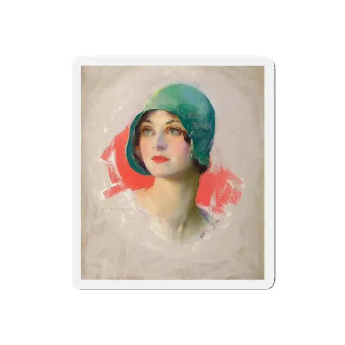 Pretty Girl, Smart Set magazine cover, March 1929 (Magazine Illustration) Refrigerator Magnet - The Sticker Space