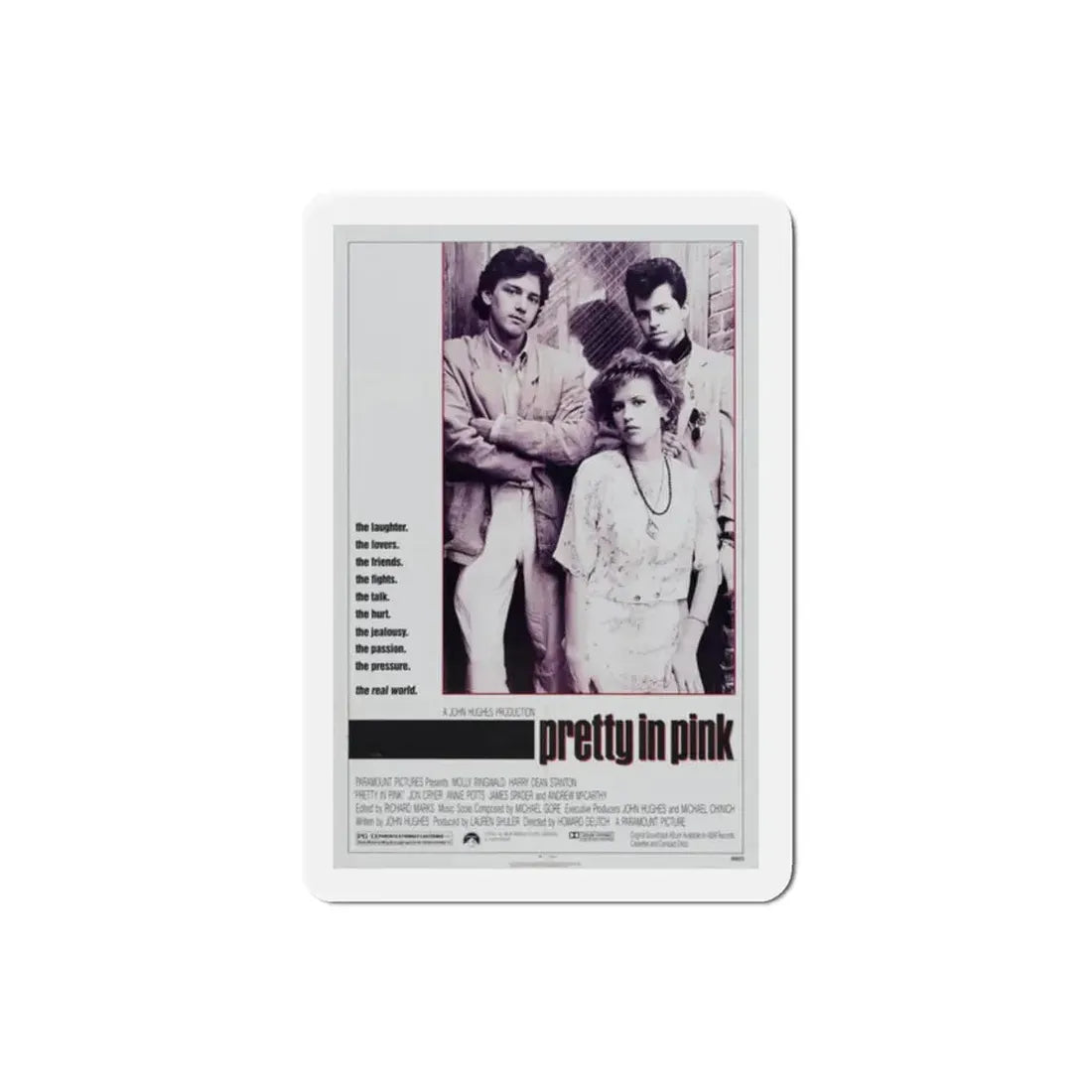 Pretty in Pink 1986 Movie Poster Refrigerator Magnet 2 Inch - The Sticker Space