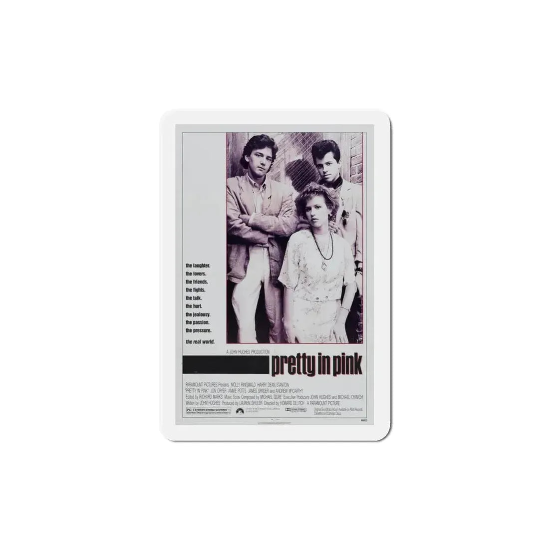 Pretty in Pink 1986 Movie Poster Refrigerator Magnet 4 Inch - The Sticker Space