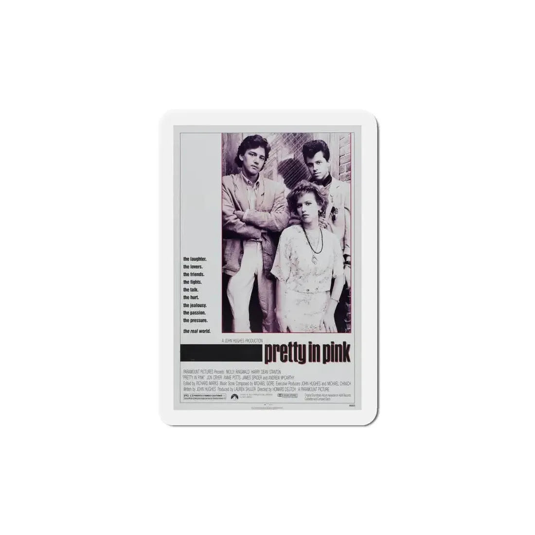 Pretty in Pink 1986 Movie Poster Refrigerator Magnet 6 Inch - The Sticker Space