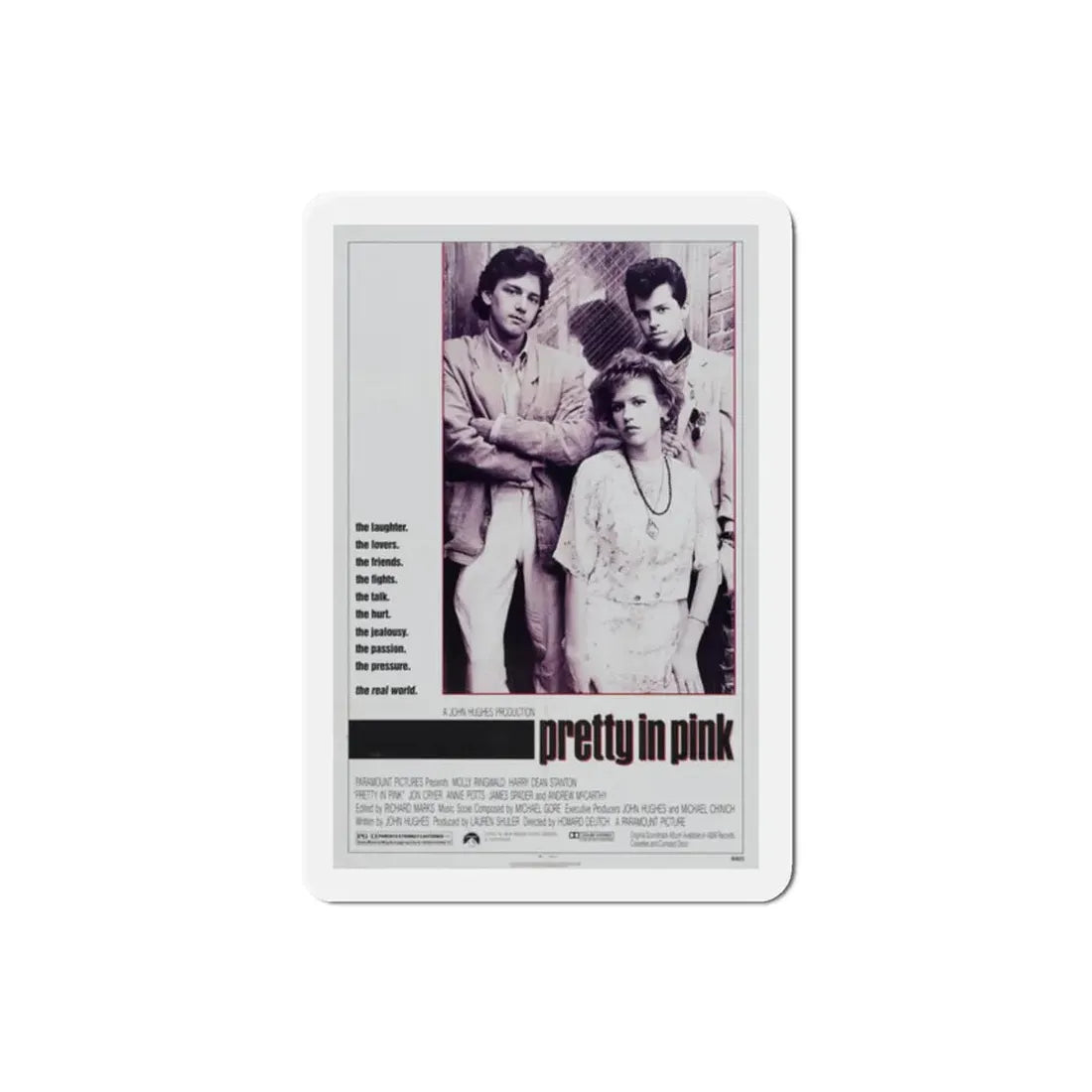 Pretty in Pink 1986 Movie Poster Refrigerator Magnet - The Sticker Space