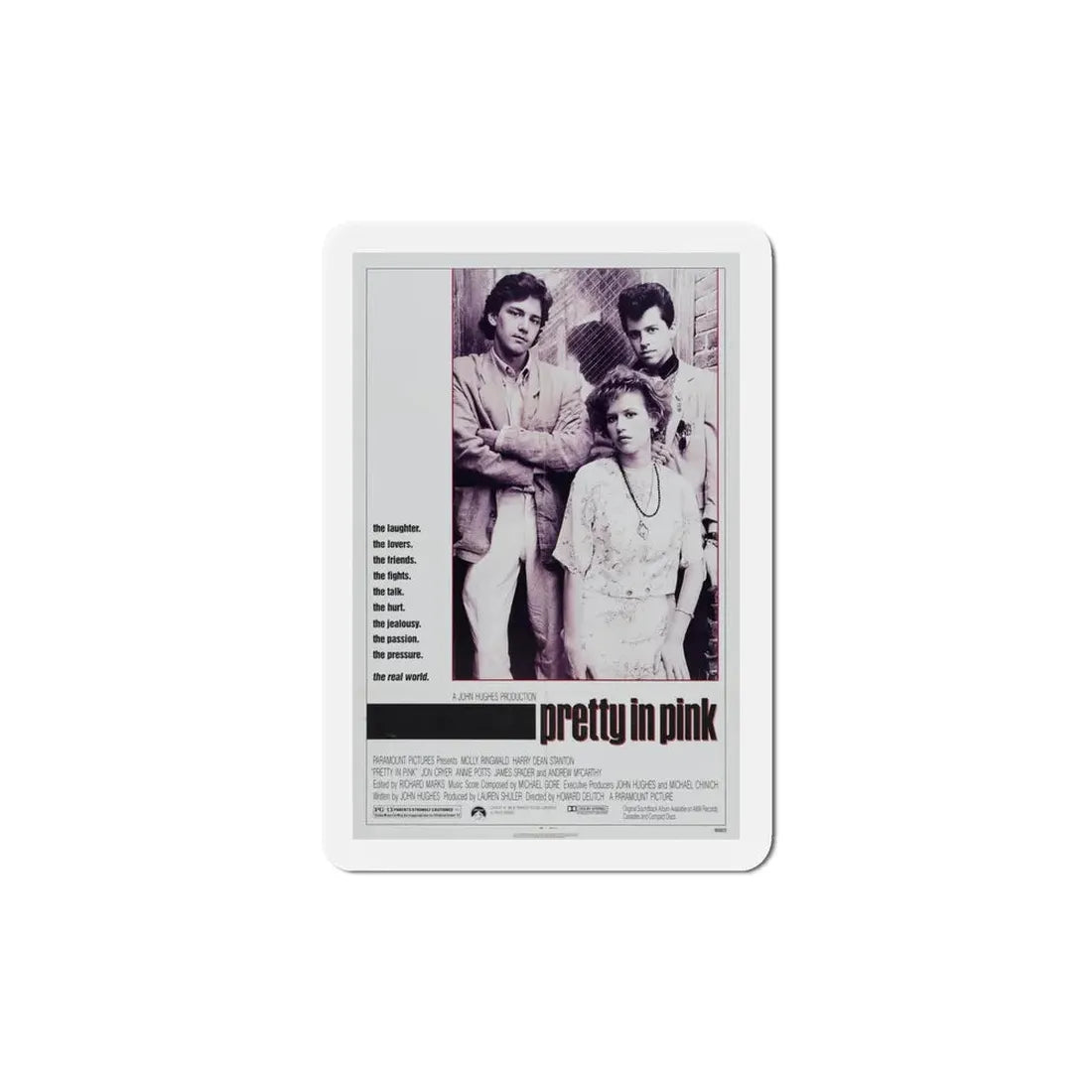 Pretty in Pink 1986 Movie Poster Refrigerator Magnet - The Sticker Space