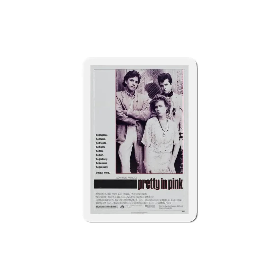 Pretty in Pink 1986 Movie Poster Refrigerator Magnet - The Sticker Space