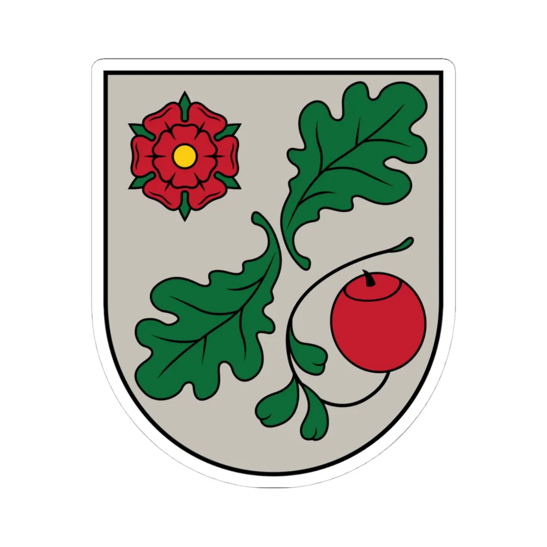 Pārgaujas novads COA (Latvia) (Coat of Arms) STICKER Vinyl Kiss-Cut Decal 4 Inch White - The Sticker Space