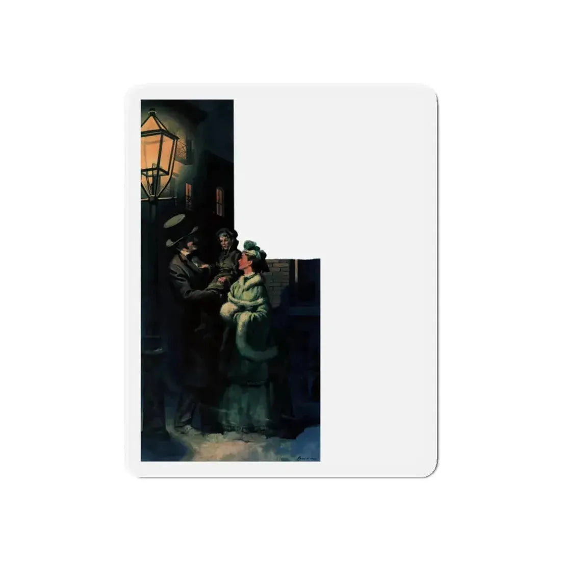 Pride's Castle, Collier's, April 23, 1949 (Magazine Illustration) Refrigerator Magnet 3 Inch Die-Cut - The Sticker Space