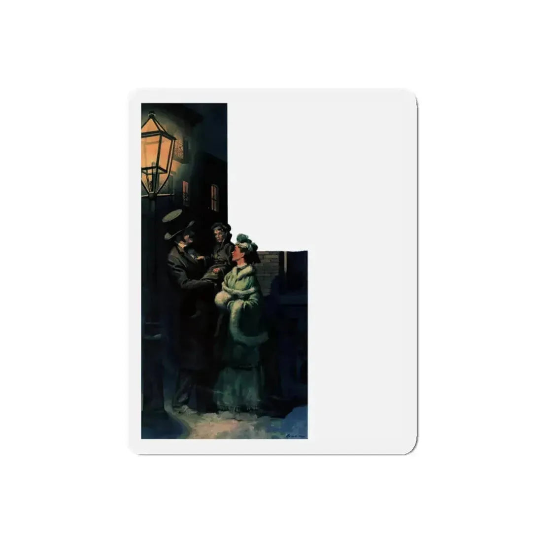 Pride's Castle, Collier's, April 23, 1949 (Magazine Illustration) Refrigerator Magnet 5 Inch Die-Cut - The Sticker Space