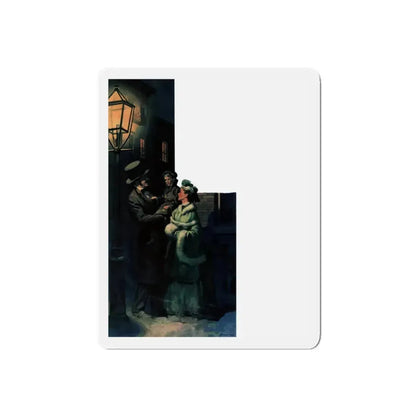 Pride's Castle, Collier's, April 23, 1949 (Magazine Illustration) Refrigerator Magnet 5 Inch Die-Cut - The Sticker Space