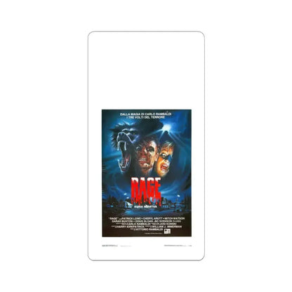 PRIMAL RAGE (ITALIAN) 1988 Movie Poster - STICKER Vinyl Kiss-Cut Decal 3 Inch White - The Sticker Space