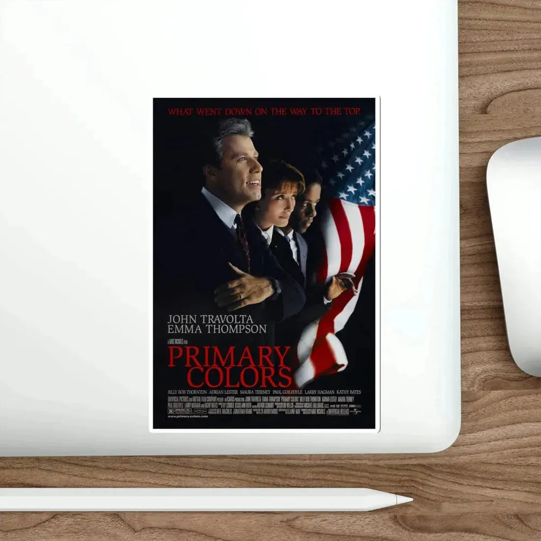 Primary Colors 1998 Movie Poster STICKER Vinyl Die-Cut Decal - The Sticker Space