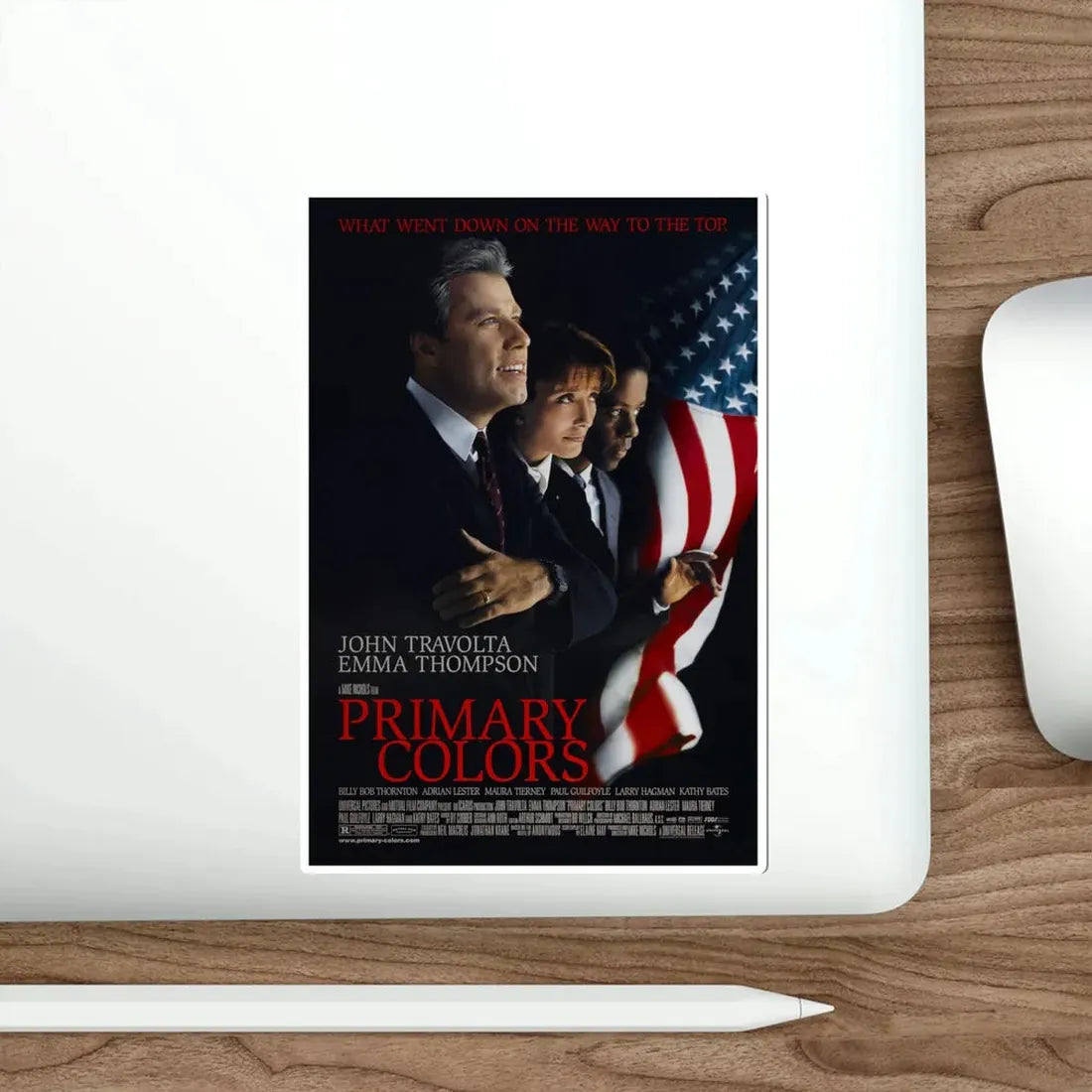 Primary Colors 1998 Movie Poster STICKER Vinyl Die-Cut Decal - The Sticker Space