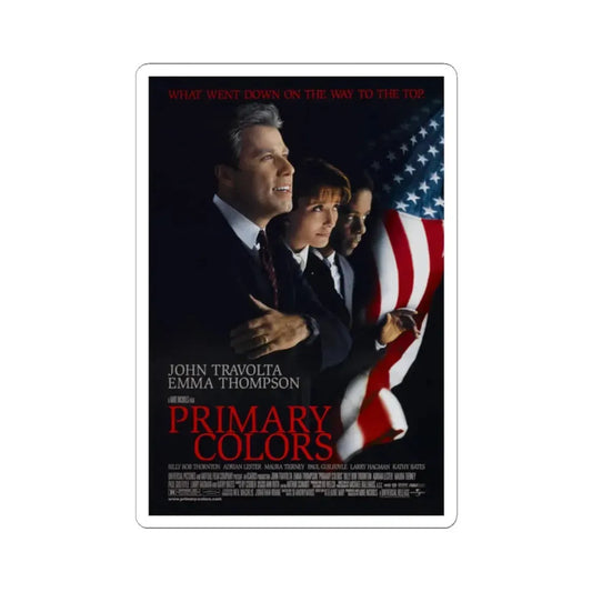 Primary Colors 1998 Movie Poster - STICKER Vinyl Kiss-Cut Decal 2 Inch White - The Sticker Space