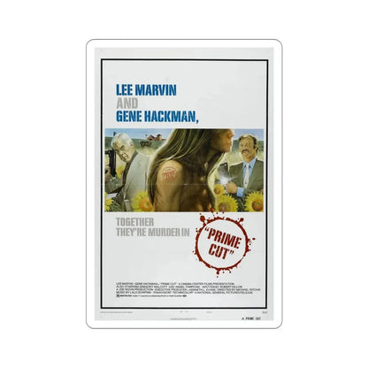 Prime Cut 1972 Movie Poster STICKER Vinyl Die-Cut Decal 4 Inch - The Sticker Space